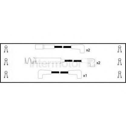 Фото Комплект проводов зажигания STANDARD 76332