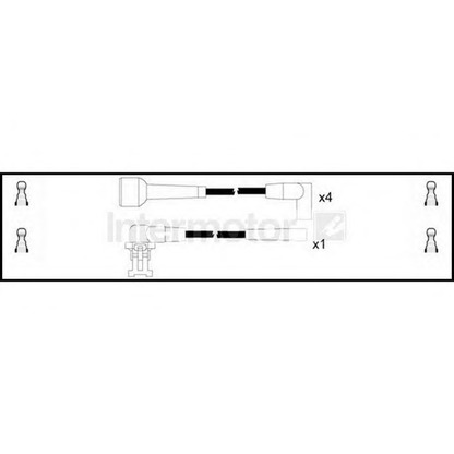 Фото Комплект проводов зажигания STANDARD 73798