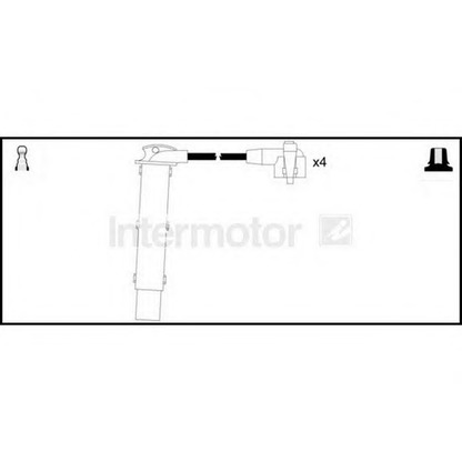 Фото Комплект проводов зажигания STANDARD 83052