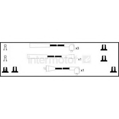 Фото Комплект проводов зажигания STANDARD 73630