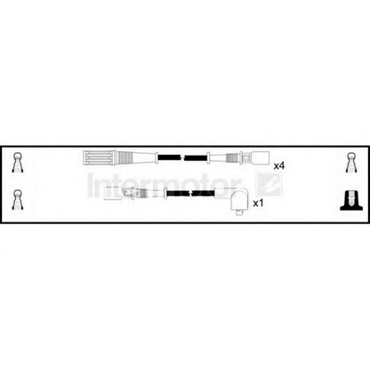 Фото Комплект проводов зажигания STANDARD 73664