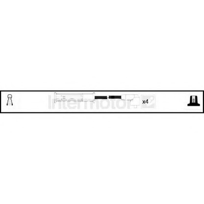 Фото Комплект проводов зажигания STANDARD 73745