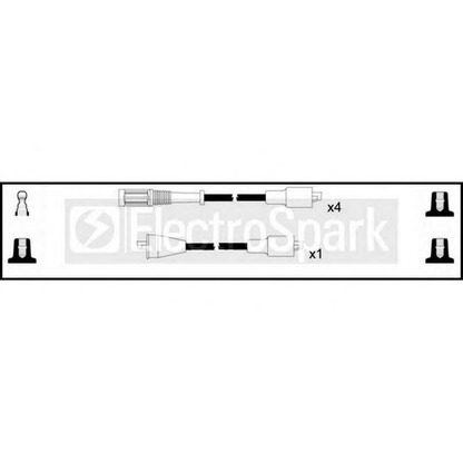 Фото Комплект проводов зажигания STANDARD OEK219