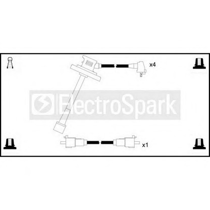 Фото Комплект проводов зажигания STANDARD OEK333