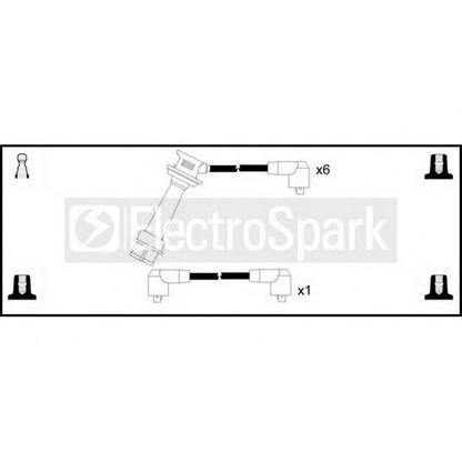 Photo Kit de câbles d'allumage STANDARD OEK314