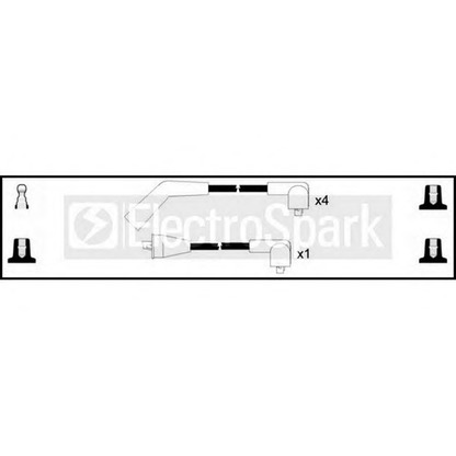 Фото Комплект проводов зажигания STANDARD OEK224