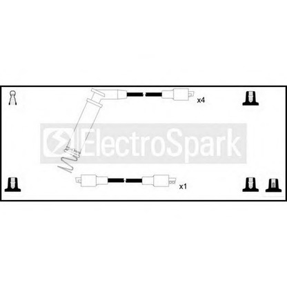 Photo Kit de câbles d'allumage STANDARD OEK458