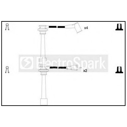 Фото Комплект проводов зажигания STANDARD OEK689