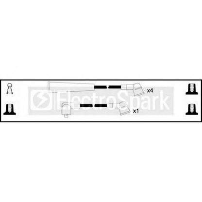 Photo Kit de câbles d'allumage STANDARD OEK136