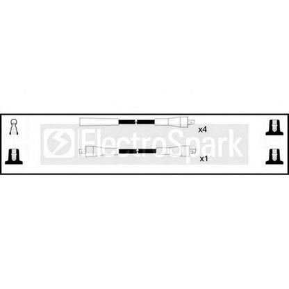 Фото Комплект проводов зажигания STANDARD OEK734