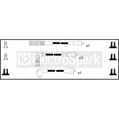 Фото Комплект проводов зажигания STANDARD OEK220