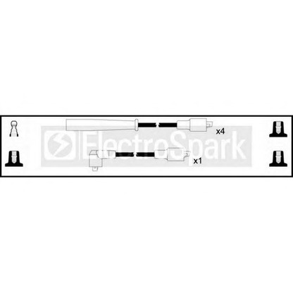 Photo Kit de câbles d'allumage STANDARD OEK234