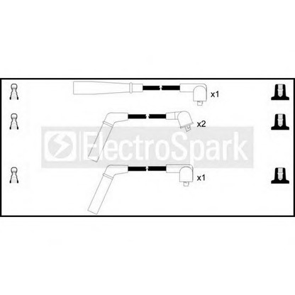 Фото Комплект проводов зажигания STANDARD OEK312