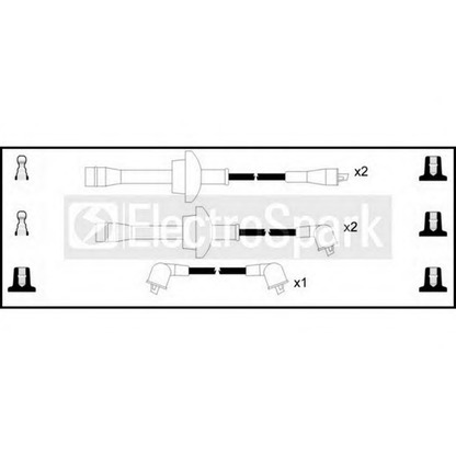 Photo Kit de câbles d'allumage STANDARD OEK121