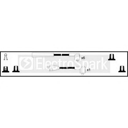 Фото Комплект проводов зажигания STANDARD OEK221