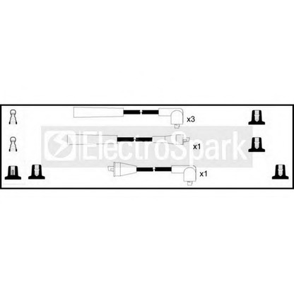 Фото Комплект проводов зажигания STANDARD OEK972