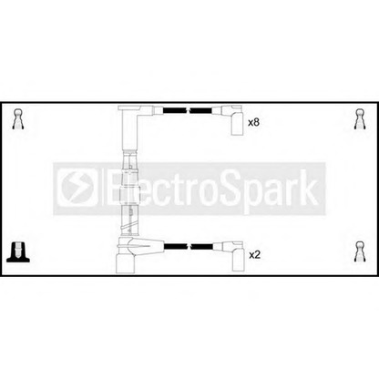 Фото Комплект проводов зажигания STANDARD OEK932