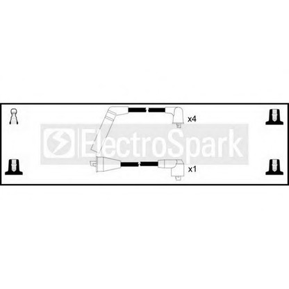 Фото Комплект проводов зажигания STANDARD OEK354