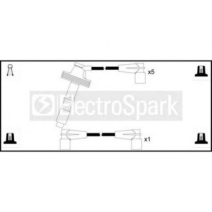 Фото Комплект проводов зажигания STANDARD OEK444