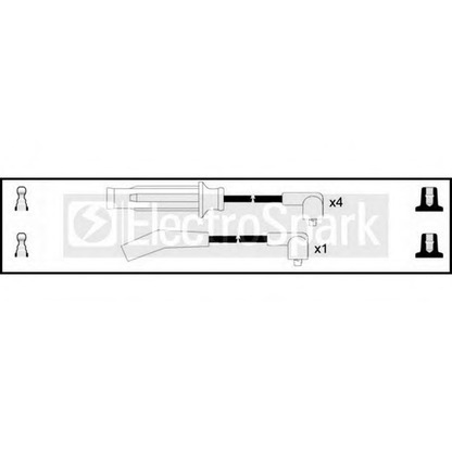 Фото Комплект проводов зажигания STANDARD OEK725