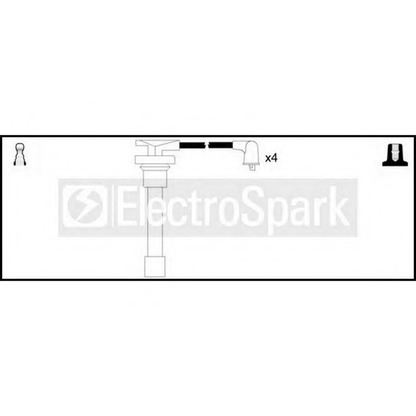 Фото Комплект проводов зажигания STANDARD OEK598