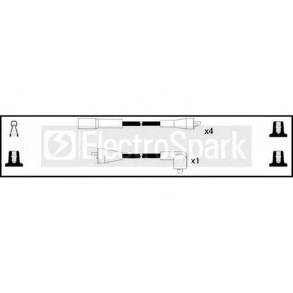 Фото Комплект проводов зажигания STANDARD OEK939