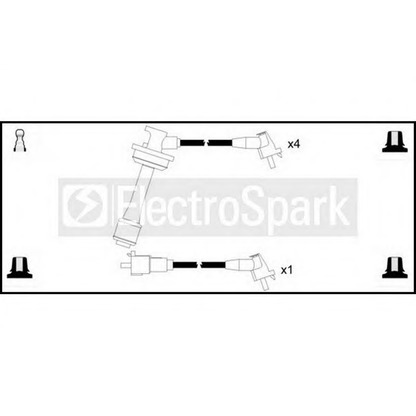 Фото Комплект проводов зажигания STANDARD OEK504