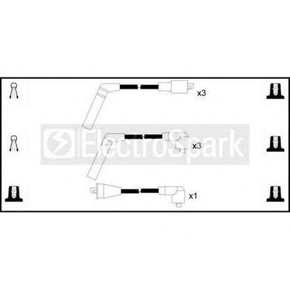 Фото Комплект проводов зажигания STANDARD OEK293