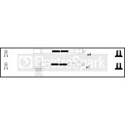 Фото Комплект проводов зажигания STANDARD OEK457