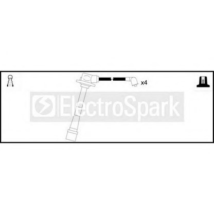 Фото Комплект проводов зажигания STANDARD OEK578