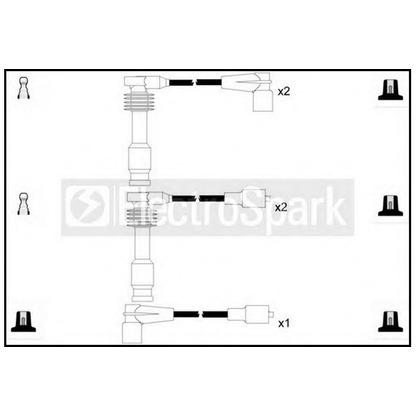 Photo Ignition Cable Kit STANDARD OEK987