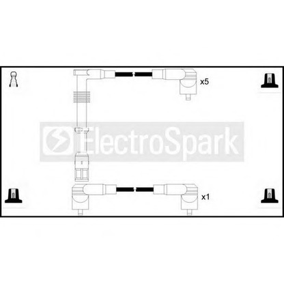 Фото Комплект проводов зажигания STANDARD OEK750