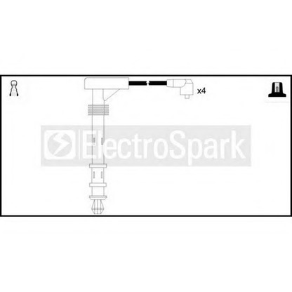 Photo Ignition Cable Kit STANDARD OEK187