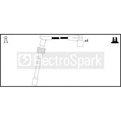 Фото Комплект проводов зажигания STANDARD OEK918