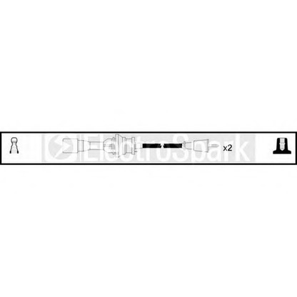 Фото Комплект проводов зажигания STANDARD OEK541