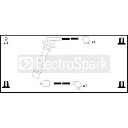 Фото Комплект проводов зажигания STANDARD OEK090