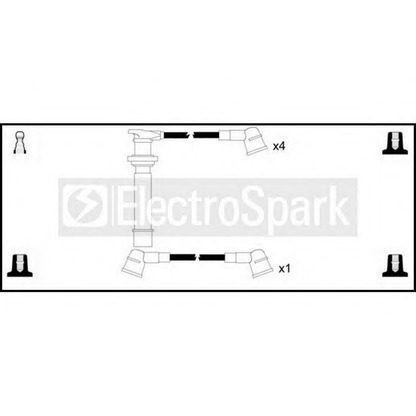 Фото Комплект проводов зажигания STANDARD OEK067