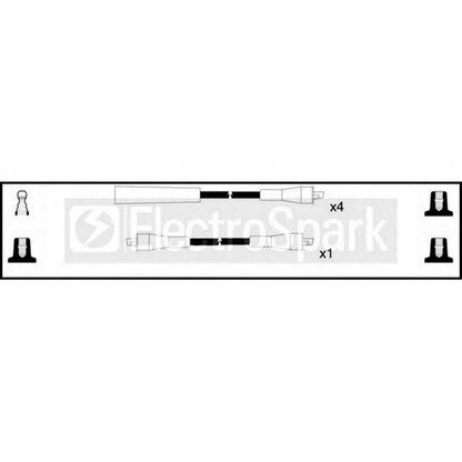 Фото Комплект проводов зажигания STANDARD OEK251