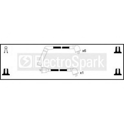 Фото Комплект проводов зажигания STANDARD OEK937