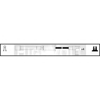 Foto Zündleitungssatz STANDARD OEF796