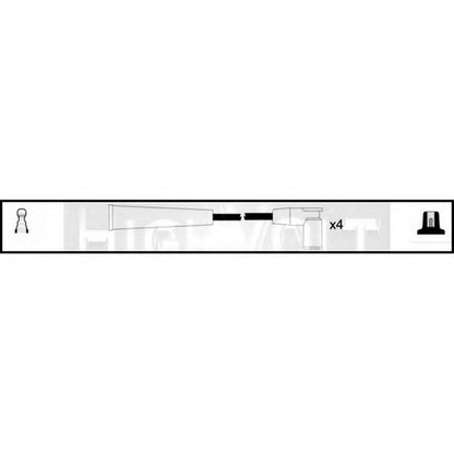 Фото Комплект проводов зажигания STANDARD OEF709