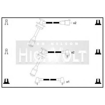 Фото Комплект проводов зажигания STANDARD OEF333