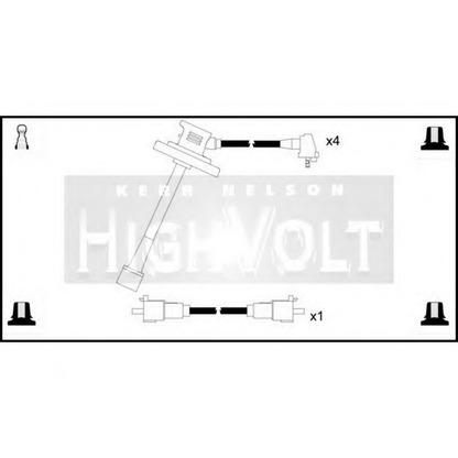 Foto Kit cavi accensione STANDARD OEF203