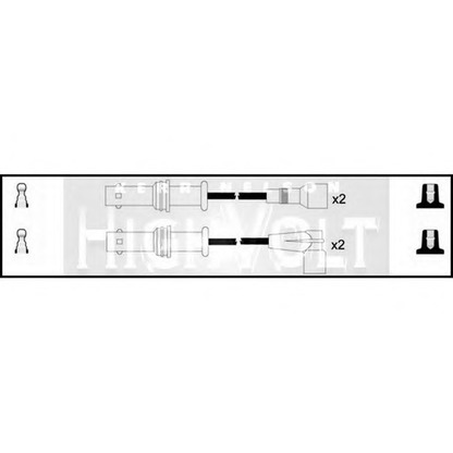 Фото Комплект проводов зажигания STANDARD OEF403