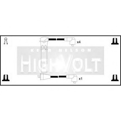 Foto Kit cavi accensione STANDARD OEF045