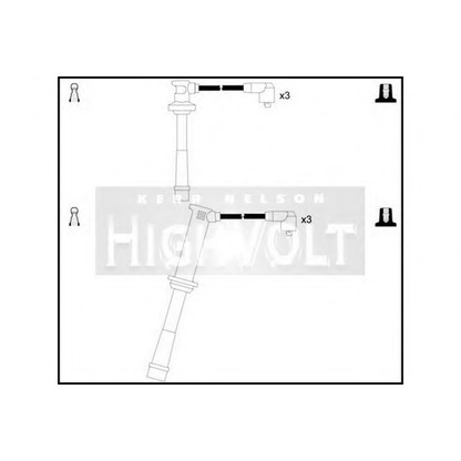 Фото Комплект проводов зажигания STANDARD OEF143