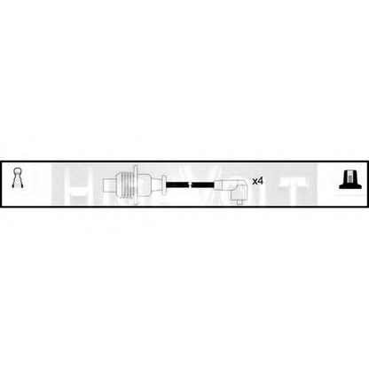 Фото Комплект проводов зажигания STANDARD OEF323