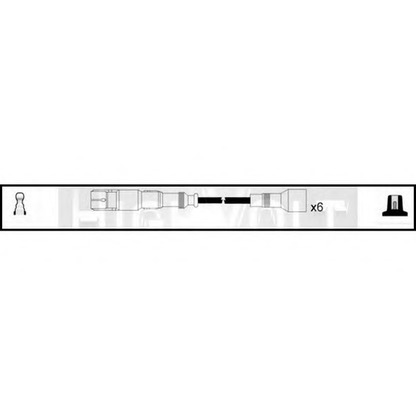 Фото Комплект проводов зажигания STANDARD OEF132