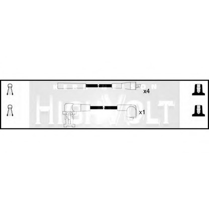 Фото Комплект проводов зажигания STANDARD OEF282