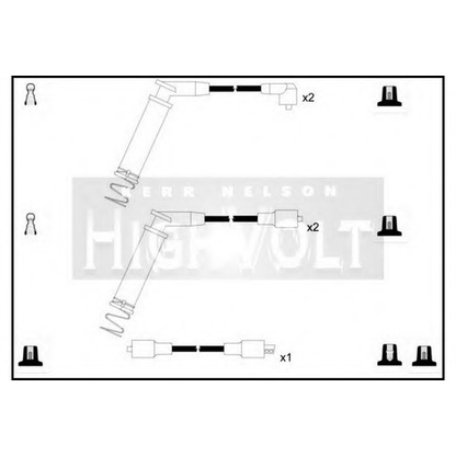 Фото Комплект проводов зажигания STANDARD OEF723